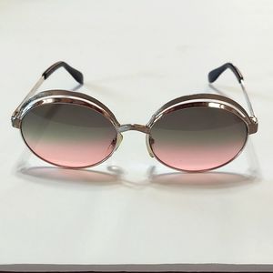 NWOT Metzler Ladies Sunglasses Silver Frame Grey Lens